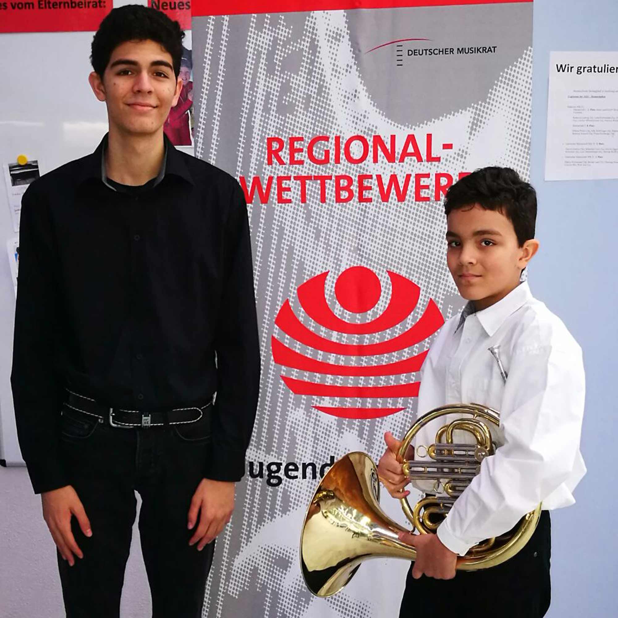 Elias und David Nassor erspielen 25 Punkte beim Regionalwettbewerb  Jugend musiziert in Traunstein
